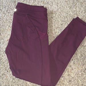 Wine colored leggings